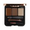 Makeup Revolution London Brow Sculpt Kit Προϊόντα για τη διαμόρφωση φρυδιών για γυναίκες 2,2 gr Απόχρωση Brown