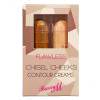 Barry M Flawless Chisel Cheeks Contour Creams Σετ δώρου λαμπρυντικό 5 g + bronzer 5 g