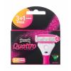 Wilkinson Sword Quattro For Women Ανταλλακτικές λεπίδες για γυναίκες Σετ