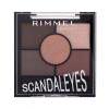 Rimmel London Scandaleyes 5 Pan Eyeshadow Palette Σκιές ματιών για γυναίκες 3,8 gr Απόχρωση 003 Rose Quartz