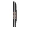 Makeup Revolution London Duo Brow Definer Μολύβι για τα φρύδια για γυναίκες 0,25 gr Απόχρωση Medium Brown