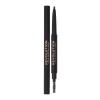 Makeup Revolution London Duo Brow Definer Μολύβι για τα φρύδια για γυναίκες 0,25 gr Απόχρωση Dark Brown