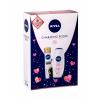 Nivea Care &amp; Roses Σετ δώρου κρέμα ντους 250 ml + αντιιδρωτικό  Black &amp; White Invisible Silky Smooth 150 ml