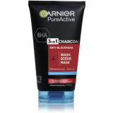 Garnier Pure Active 3in1 Charcoal Μάσκα προσώπου 150 ml