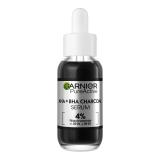 Garnier Pure Active AHA + BHA Charcoal Serum Ορός προσώπου 30 ml