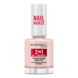 Rimmel London Nail Nurse 2in1 Strenghtening Base Coat Βερνίκια νυχιών για γυναίκες 12 ml