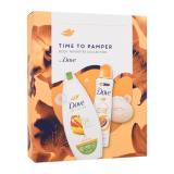 Dove Time To Pamper Body Favorites Collection Σετ δώρου αφρόλουτρο Care By Nature Uplifting 225 ml + στερεό σαπούνι Pampering Beauty Cream Bar 90 g + αντιιδρωτικό Advanced Care Passion Fruit & Lemongrass Scent 150 ml