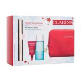 Clarins All About Eyes Σετ δώρου μάσκαρα Supra Volume 8 ml + ντεμακιγιάζ Instant Eye Make-Up Remover 30 ml + κρέμα ματιών Total Eye Lift 3 ml + τσαντάκι καλλυντικών