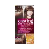 L'Oréal Paris Casting Creme Gloss Βαφή μαλλιών για γυναίκες 48 ml Απόχρωση 600 Light Brown