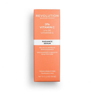 Revolution Skincare Vitamin C 3% Radiance Serum Ορός προσώπου για γυναίκες 30 ml