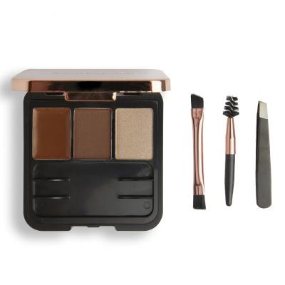 Makeup Revolution London Brow Sculpt Kit Προϊόντα για τη διαμόρφωση φρυδιών για γυναίκες 2,2 gr Απόχρωση Brown