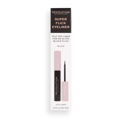 Makeup Revolution London Super Flick Eyeliner Eyeliner για γυναίκες 4,5 ml Απόχρωση Black