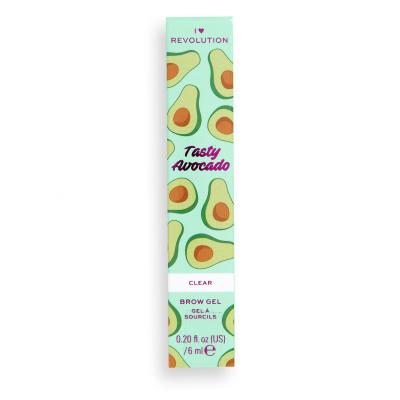 I Heart Revolution Tasty Avocado Brow Gel Μάσκαρα φρυδιών για γυναίκες 6 ml Απόχρωση Clear