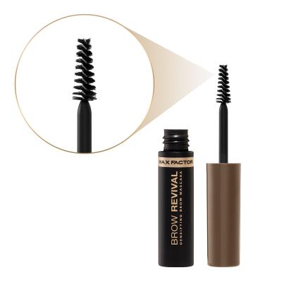 Max Factor Brow Revival Μάσκαρα φρυδιών για γυναίκες 4,5 ml Απόχρωση 002 Soft Brown