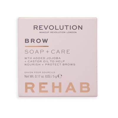 Makeup Revolution London Rehab Brow Soap + Care Τζέλ φρυδιών για γυναίκες 5 gr