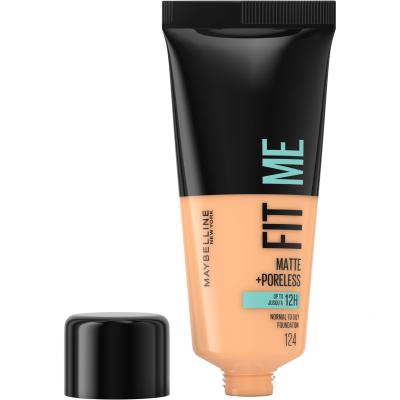 Maybelline Fit Me! Matte + Poreless Make up για γυναίκες 30 ml Απόχρωση 124 Soft Sand