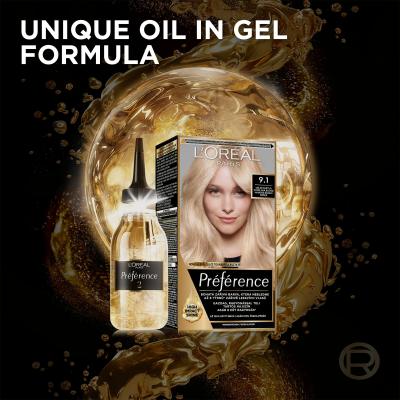 L&#039;Oréal Paris Préférence Cool Blondes Βαφή μαλλιών για γυναίκες 60 ml Απόχρωση 9.12