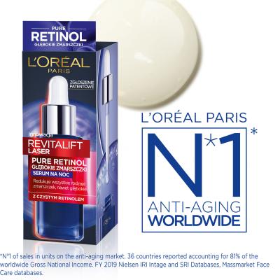 L&#039;Oréal Paris Revitalift Laser Pure Retinol Night Serum Ορός προσώπου για γυναίκες 30 ml