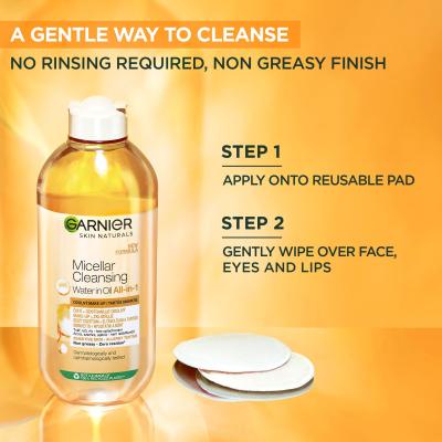 Garnier Skin Naturals Two-Phase Micellar Water All In One Μικυλλιακό νερό για γυναίκες 400 ml