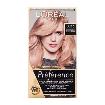 L&#039;Oréal Paris Préférence Βαφή μαλλιών για γυναίκες 60 ml Απόχρωση 8.23 ελλατωματική συσκευασία