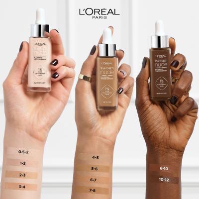 L&#039;Oréal Paris True Match Nude Plumping Tinted Serum Make up για γυναίκες 30 ml Απόχρωση 4-5 Medium