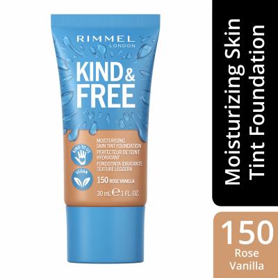 Rimmel London Kind &amp; Free Skin Tint Foundation Make up για γυναίκες 30 ml Απόχρωση 150 Rose Vanilla