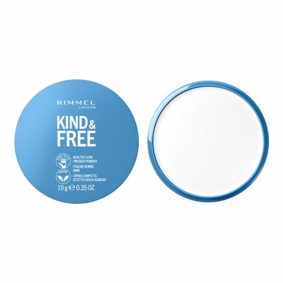 Rimmel London Kind &amp; Free Healthy Look Pressed Powder Πούδρα για γυναίκες 10 gr Απόχρωση 01 Translucent