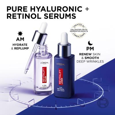 L&#039;Oréal Paris Revitalift Laser Pure Retinol Night Serum Ορός προσώπου για γυναίκες 50 ml