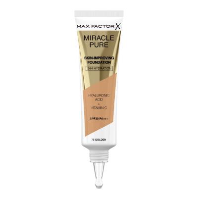 Max Factor Miracle Pure Skin-Improving Foundation SPF30 Make up για γυναίκες 30 ml Απόχρωση 75 Golden