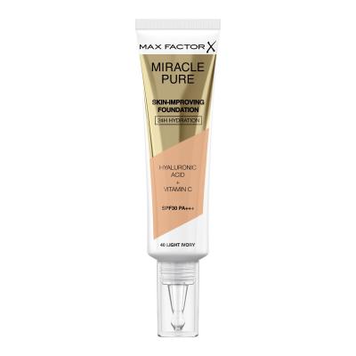 Max Factor Miracle Pure Skin-Improving Foundation SPF30 Make up για γυναίκες 30 ml Απόχρωση 40 Light Ivory