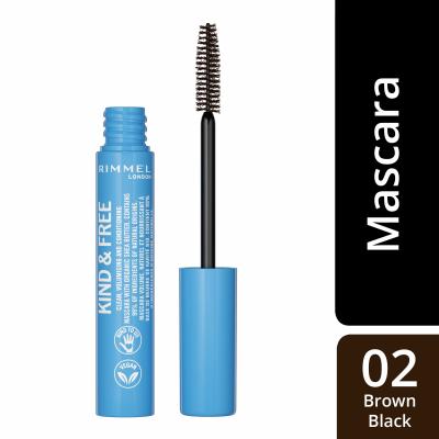 Rimmel London Kind &amp; Free Μάσκαρα για γυναίκες 7 ml Απόχρωση 002 Brown Black