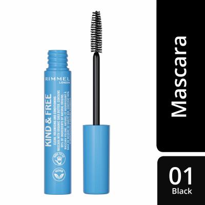 Rimmel London Kind &amp; Free Μάσκαρα για γυναίκες 7 ml Απόχρωση 001 Black