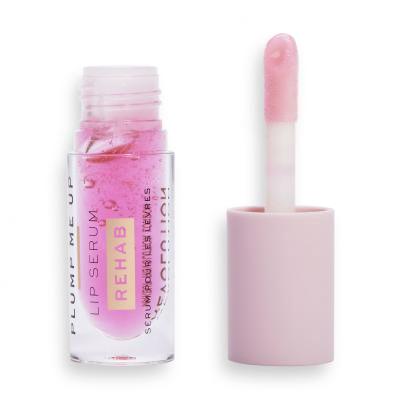 Makeup Revolution London Rehab Plump Me Up Lip Serum Λάδι χειλιών για γυναίκες 4,6 ml Απόχρωση Pink Glaze