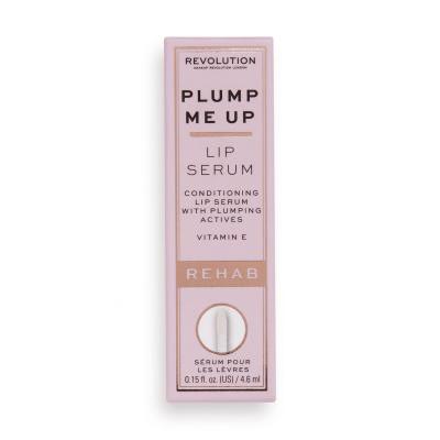 Makeup Revolution London Rehab Plump Me Up Lip Serum Λάδι χειλιών για γυναίκες 4,6 ml Απόχρωση Pink Glaze