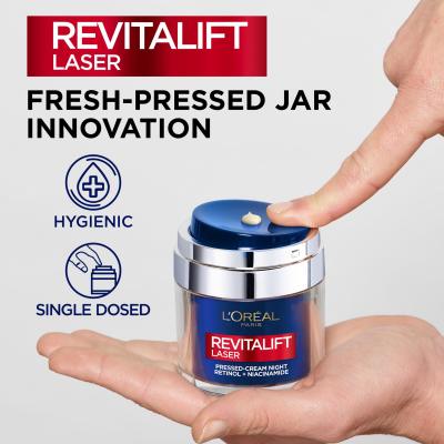 L&#039;Oréal Paris Revitalift Laser Pressed-Cream Night Κρέμα προσώπου νύχτας για γυναίκες 50 ml