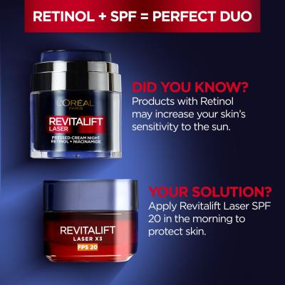 L&#039;Oréal Paris Revitalift Laser Pressed-Cream Night Κρέμα προσώπου νύχτας για γυναίκες 50 ml