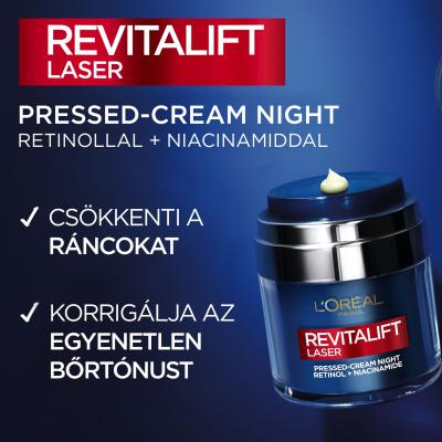 L&#039;Oréal Paris Revitalift Laser Pressed-Cream Night Κρέμα προσώπου νύχτας για γυναίκες 50 ml