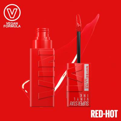 Maybelline Superstay Vinyl Ink Liquid Κραγιόν για γυναίκες 4,2 ml Απόχρωση 25 Red-Hot