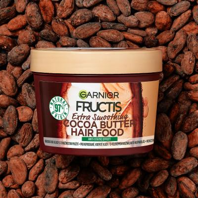 Garnier Fructis Hair Food Cocoa Butter Extra Smoothing Mask Μάσκα μαλλιών για γυναίκες 390 ml