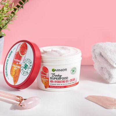 Garnier Body Superfood 48h Hydrating Gel-Cream Watermelon &amp; Hyaluronic Acid Κρέμα σώματος για γυναίκες 380 ml