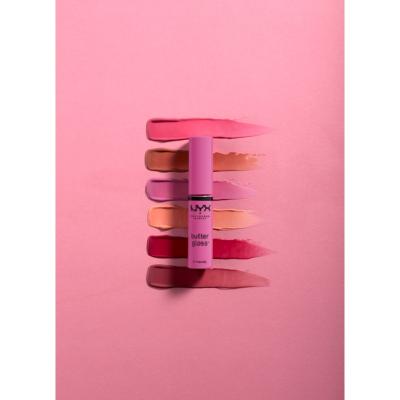 NYX Professional Makeup Butter Gloss Lip Gloss για γυναίκες 8 ml Απόχρωση 14 Madeleine