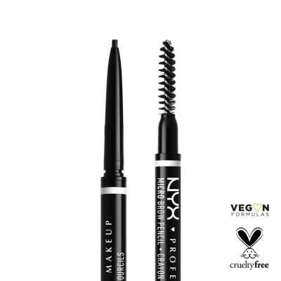 NYX Professional Makeup Micro Brow Pencil Μολύβι για τα φρύδια για γυναίκες 0,09 gr Απόχρωση 08 Black