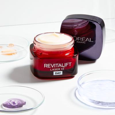 L&#039;Oréal Paris Revitalift Laser X3 Day Cream Σετ δώρου Κρέμα προσώπου ημέρας Revitalift Laser X3 50 ml + κρέμα προσώπου Revitalift Laser X3 15 ml