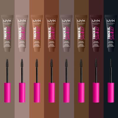 NYX Professional Makeup Thick It Stick It! Μάσκαρα φρυδιών για γυναίκες 7 ml Απόχρωση 06 Brunette