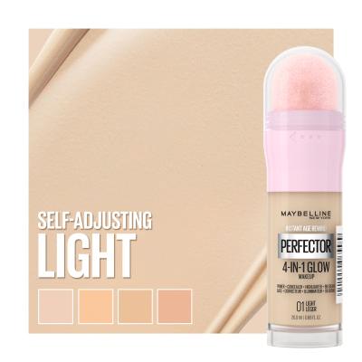 Maybelline Instant Anti-Age Perfector 4-In-1 Glow Make up για γυναίκες 20 ml Απόχρωση 01 Light