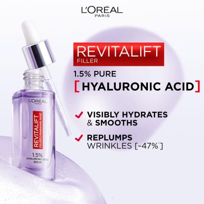 L&#039;Oréal Paris Revitalift Filler HA 1,5% Ορός προσώπου για γυναίκες 30 ml