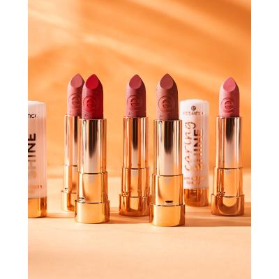 Essence Caring Shine Vegan Collagen Lipstick Κραγιόν για γυναίκες 3,5 gr Απόχρωση 204 My Way