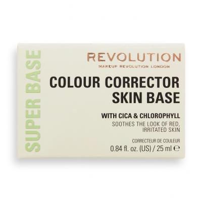 Makeup Revolution London Superbase Green Colour Corrector Skin Base Βάση μακιγιαζ για γυναίκες 25 ml