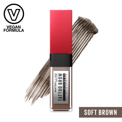 Maybelline Tattoo Brow 36H Styling Gel Τζέλ φρυδιών για γυναίκες 6 ml Απόχρωση 255 Soft Brown