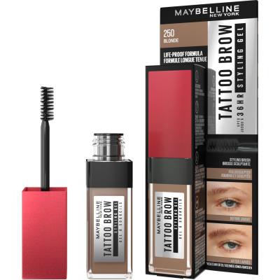 Maybelline Tattoo Brow 36H Styling Gel Τζέλ φρυδιών για γυναίκες 6 ml Απόχρωση 250 Blonde